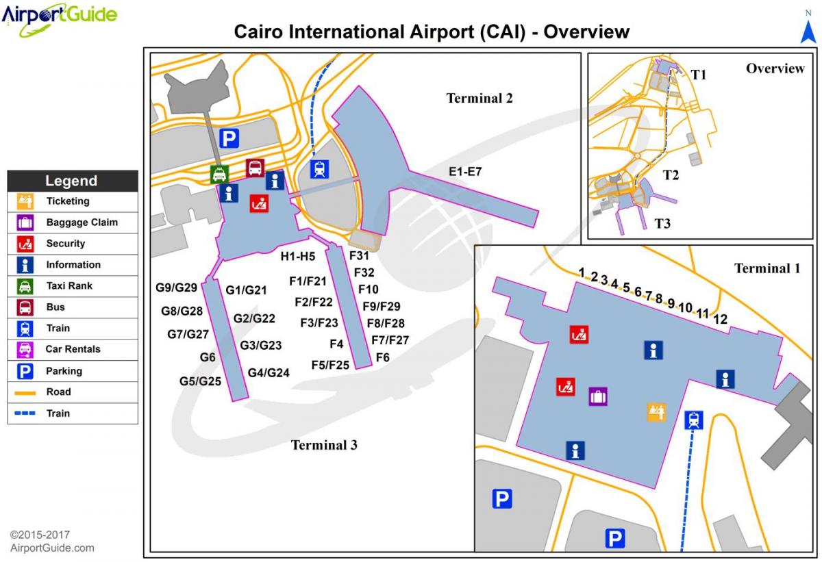 міжнародний аеропорт Каїра карті
