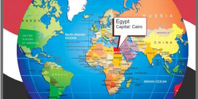 Розташування Каїр на карті світу