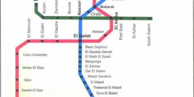 Карта метро Каїра 
