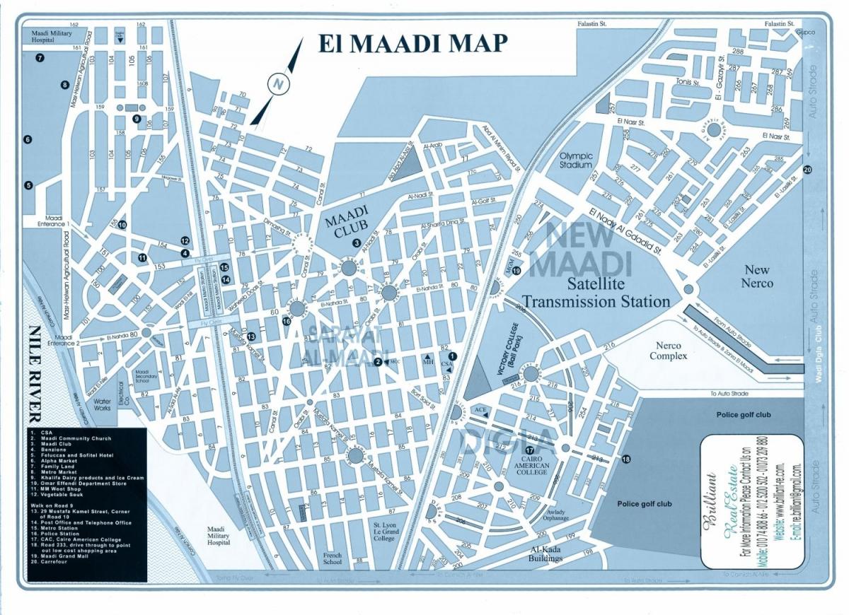 Карта Маадія Каїр