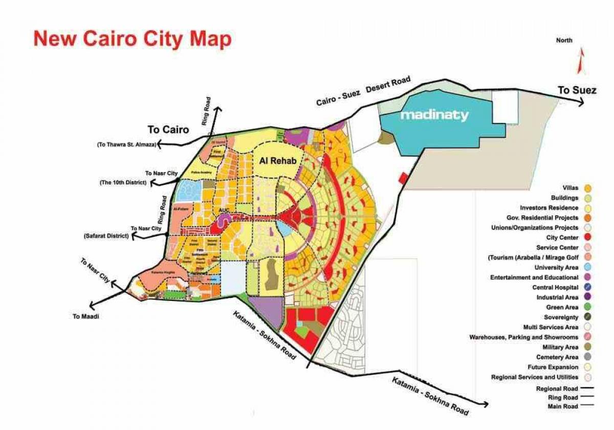 Новий Каїр сполук карті