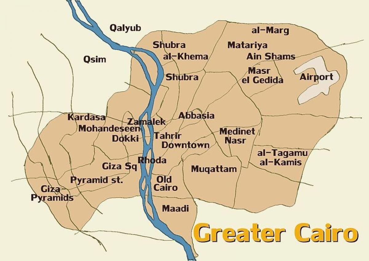 Карта Каїра і околиць
