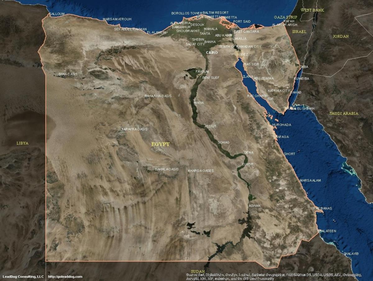 Карта Каїр супутник